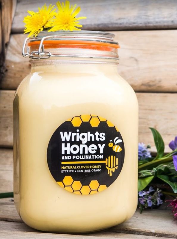 Natural Creamed Clover Honey Honey by Wrights